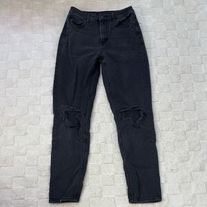 American Eagle Outfitters Black Ripped Skinny Jeans